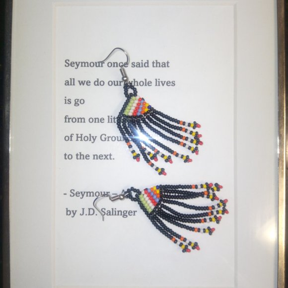 Seed Bead Dangly Earrings - New - Picture 3 of 7